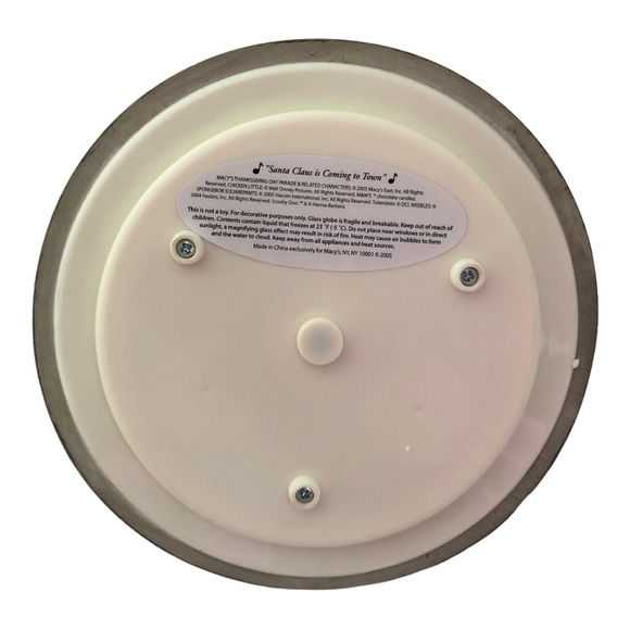 2005 Macy's Thanksgiving Day Parade Musical Snow Globe Santa Is Coming To Town - Picture 15 of 17